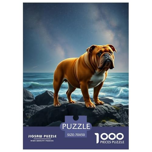 Bulldogs Puzzles 1000 Teile Schwer Puzzle Spielzeug Lernspiel Impossible Haustier Hund Herausforderungsspielzeug Für Erwachsene Und Kinder Ab 14 Jahren 70x50cm/1000pcs Bulldogs Puzzles 1000 Teile Schwer Puzzle Spielzeug Lernspiel Impossible Haustier Hund Herausforderungsspielzeug Für Erwachsene Und Kinder Ab 14 Jahren 70x50cm/1000pcs von OWBASKPOZ