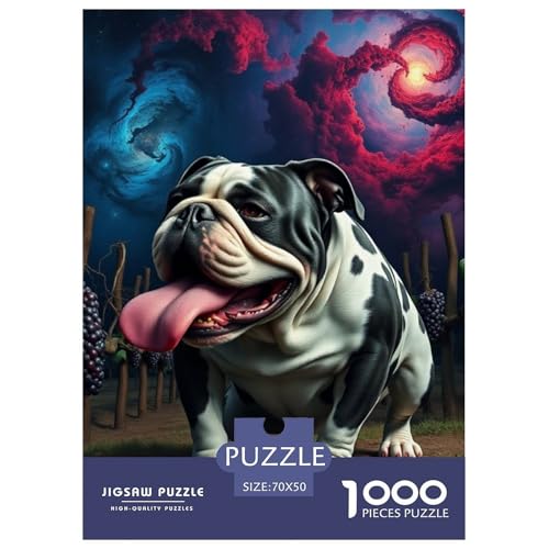 Bulldogs Puzzles 1000 Teile Schwer Puzzle Spielzeug Lernspiel Impossible Haustier Hund Herausforderungsspielzeug Für Erwachsene Und Kinder Ab 14 Jahren 70x50cm/1000pcs Bulldogs Puzzles 1000 Teile Schwer Puzzle Spielzeug Lernspiel Impossible Haustier Hund Herausforderungsspielzeug Für Erwachsene Und Kinder Ab 14 Jahren 70x50cm/1000pcs von OWBASKPOZ