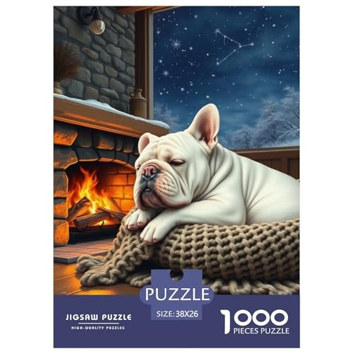 Bulldogs Puzzles 1000 Teile Schwer Puzzle Spielzeug Pädagogisches Spiel Impossible Haustier Hund Herausforderungsspielzeug Für Erwachsene Und Kinder Ab 12 Jahren 38x26cm/1000pcs Bulldogs Puzzles 1000 Teile Schwer Puzzle Spielzeug Pädagogisches Spiel Impossible Haustier Hund Herausforderungsspielzeug Für Erwachsene Und Kinder Ab 12 Jahren 38x26cm/1000pcs von OWBASKPOZ