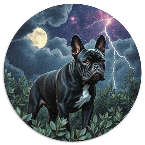 Bulldogs1000 Teile Für Erwachsene Und Kinder Puzzle Jigsaw Lernspiel Haustier HundHerausforderungsspielzeug1000pcs (67.5x67.5cm) von OWBASKPOZ