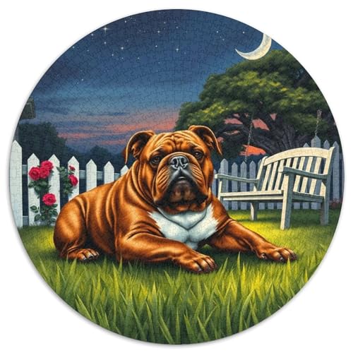 BulldogsPuzzle 1000 Teile Für Erwachsene Und Kinder,Haustier HundJigsaw GameGeschenk,1000pcs (67.5x67.5cm) von OWBASKPOZ