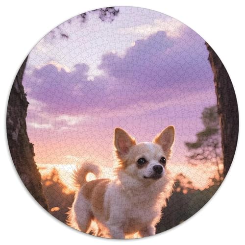 Chihuahua1000 Teile Erwachsen Puzzle Erwachsene Puzzles Haustier HundGeschenkideenpiele FürFamilie1000pcs (67.5x67.5cm) von OWBASKPOZ