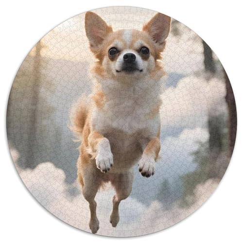 ChihuahuaJigsaw 1000 Teile Für Erwachsene Und Kinder, Puzzle 1000 Teile Puzzles Haustier HundGameGeschenk,1000pcs (67.5x67.5cm) von OWBASKPOZ