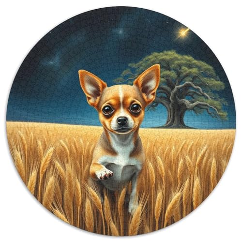 ChihuahuaJigsaw 1000 Teile Puzzles Puzzle Für Erwachsene Kinder Haustier HundLernspiel Herausforderungsspielzeug1000pcs (67.5x67.5cm) von OWBASKPOZ