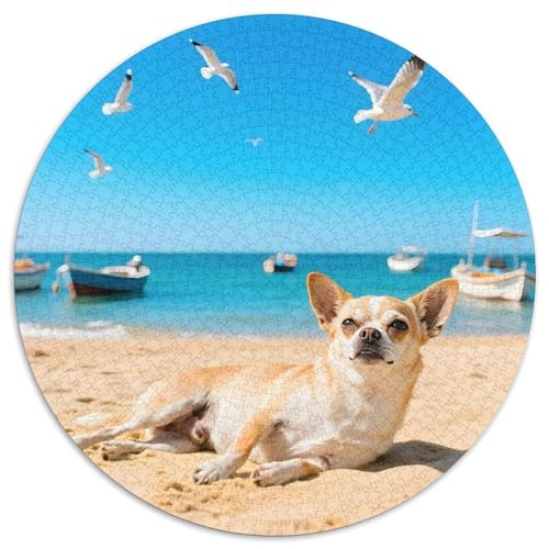 ChihuahuaPuzzle 1000 Teile Für Erwachsene Und Kinder,1000 Teile Jigsaw Haustier HundPuzzles GameGeschenk1000pcs (67.5x67.5cm) von OWBASKPOZ