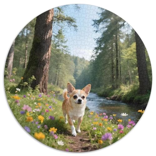 ChihuahuaPuzzle Für ErwachseneKinder Ab Puzzles 1000 Teile Haustier HundGeschenk, Hobby1000pcs (67.5x67.5cm) von OWBASKPOZ