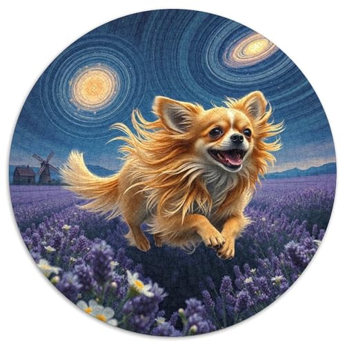 ChihuahuaPuzzles 1000 Teile Puzzle Für Erwachsene Und Kinder, Bunt Kunst Abstrakt Haustier HundJigsaw GameGeschenk,1000pcs (67.5x67.5cm) von OWBASKPOZ