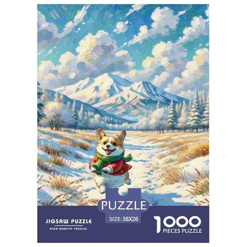 Corgi Puzzle 1000 Teile Schwer Puzzle Spielzeug Pädagogisches Spiel Impossible Haustierhund Herausforderungsspielzeug Für Erwachsene Kinder 38x26cm/1000pcs Corgi Puzzle 1000 Teile Schwer Puzzle Spielzeug Pädagogisches Spiel Impossible Haustierhund Herausforderungsspielzeug Für Erwachsene Kinder 38x26cm/1000pcs von OWBASKPOZ