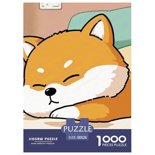 Corgi Puzzles 1000-teilige Schwer Puzzle Spielzeug Lernspiel Impossible Haustierhund Herausforderungsspielzeug Für Erwachsene Und Kinder in Bewährter 38x26cm/1000pcs von OWBASKPOZ