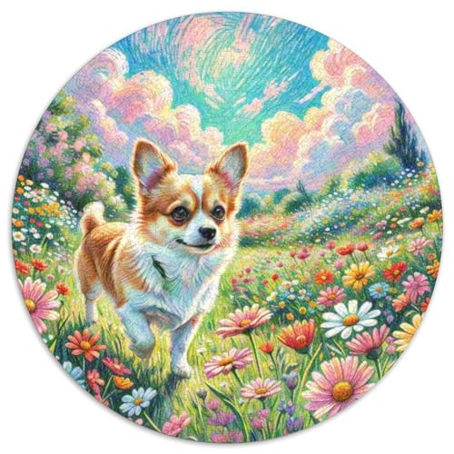 Corgi1000 Teile Puzzle PuzzlegRundesHaustierhundfür Erwachsene Und Kinderab1000pcs (67.5x67.5cm) von OWBASKPOZ