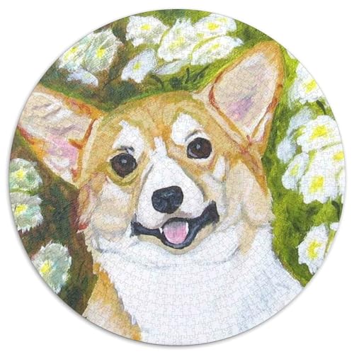 Corgi1000 Teile Puzzles Geschenk, Hobby PuzzleHaustier Hund Für ErwachseneKinder Ab1000pcs (67.5x67.5cm) von OWBASKPOZ