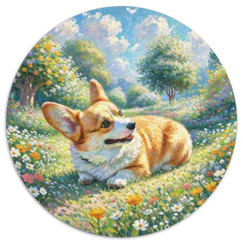 CorgiPuzzle 1000 Teile Für Erwachsene Und Kinder,1000 Teile Jigsaw HaustierhundPuzzles GameGeschenk1000pcs (67.5x67.5cm) von OWBASKPOZ