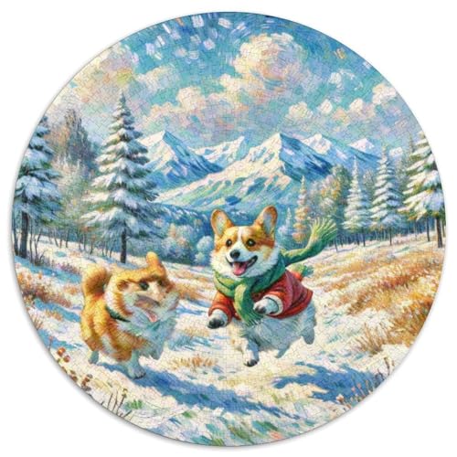 CorgiPuzzle 1000 Teile Puzzles Für Lernspiel Herausforderungsspielzeug TeiligeHaustierhund Für Erwachsene KinderJigsaw1000pcs (67.5x67.5cm) von OWBASKPOZ