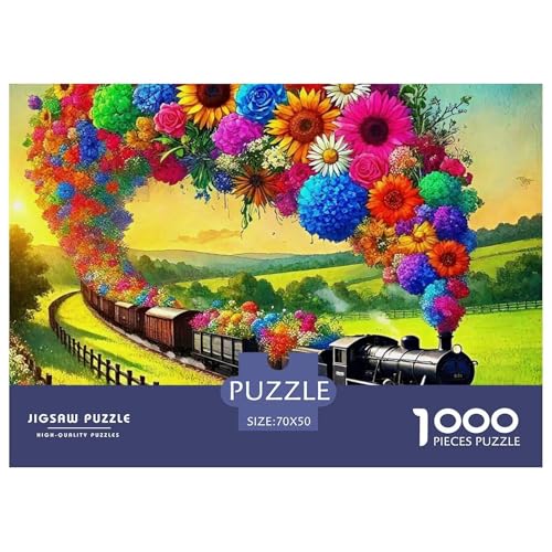 Dampfzug Puzzle 1000 Teile Schwer Puzzle Spielzeug Lernspiel Impossible Herausforderungsspielzeug Für Erwachsene Und Kinder Ab 12 Jahren 70x50cm/1000pcs Dampfzug Puzzle 1000 Teile Schwer Puzzle Spielzeug Lernspiel Impossible Herausforderungsspielzeug Für Erwachsene Und Kinder Ab 12 Jahren 70x50cm/1000pcs von OWBASKPOZ