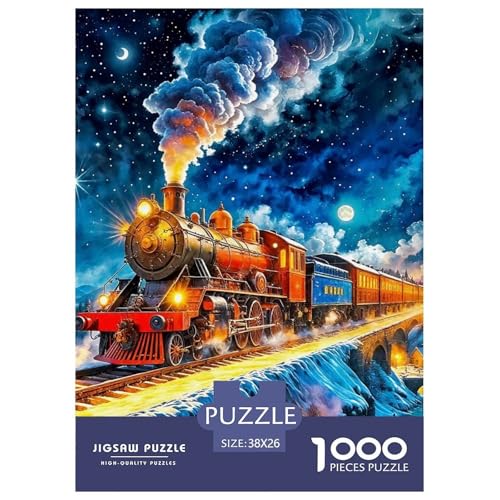 Dampfzug Puzzle 1000 Teile Schwer Puzzle Spielzeug Lernspiel Impossible Herausforderungsspielzeug Für Erwachsene Und Kinder in Bewährter 38x26cm/1000pcs Dampfzug Puzzle 1000 Teile Schwer Puzzle Spielzeug Lernspiel Impossible Herausforderungsspielzeug Für Erwachsene Und Kinder in Bewährter 38x26cm/1000pcs von OWBASKPOZ
