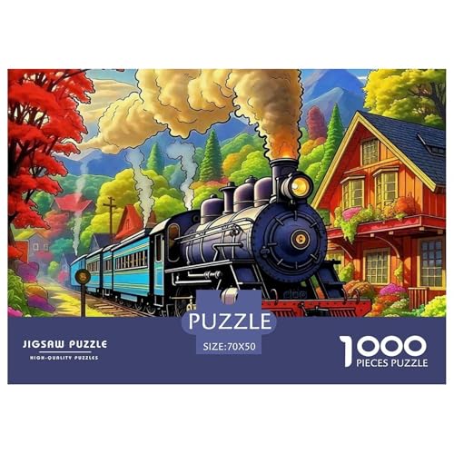 Dampfzug Puzzle 1000 Teile Schwer Puzzle Spielzeug Pädagogisches Spiel Impossible Herausforderung Spielzeug Für Erwachsene Kinder 70x50cm/1000pcs Dampfzug Puzzle 1000 Teile Schwer Puzzle Spielzeug Pädagogisches Spiel Impossible Herausforderung Spielzeug Für Erwachsene Kinder 70x50cm/1000pcs von OWBASKPOZ
