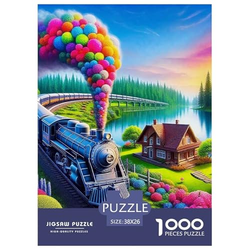 Dampfzug Puzzle 1000-teilige Schwer Puzzle Spielzeug Lernspiel Impossible Herausforderungsspielzeug Für Erwachsene Und Kinder Ab 14 Jahren 38x26cm/1000pcs Dampfzug Puzzle 1000-teilige Schwer Puzzle Spielzeug Lernspiel Impossible Herausforderungsspielzeug Für Erwachsene Und Kinder Ab 14 Jahren 38x26cm/1000pcs von OWBASKPOZ