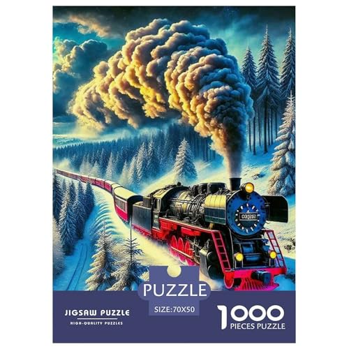 Dampfzug Puzzles 1000 Teile Schwer Puzzle Spielzeug Pädagogisches Spiel Impossible Herausforderungsspielzeug Für Erwachsene Und Kinder Ab 14 Jahren 70x50cm/1000pcs Dampfzug Puzzles 1000 Teile Schwer Puzzle Spielzeug Pädagogisches Spiel Impossible Herausforderungsspielzeug Für Erwachsene Und Kinder Ab 14 Jahren 70x50cm/1000pcs von OWBASKPOZ