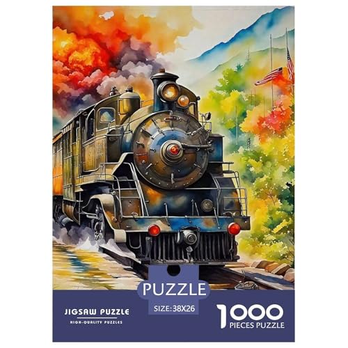 Dampfzug Puzzles 1000 Teile Schwer Puzzle Spielzeug Pädagogisches Spiel Impossible Herausforderungsspielzeug Für Erwachsene Und Kinder in Bewährter 38x26cm/1000pcs Dampfzug Puzzles 1000 Teile Schwer Puzzle Spielzeug Pädagogisches Spiel Impossible Herausforderungsspielzeug Für Erwachsene Und Kinder in Bewährter 38x26cm/1000pcs von OWBASKPOZ
