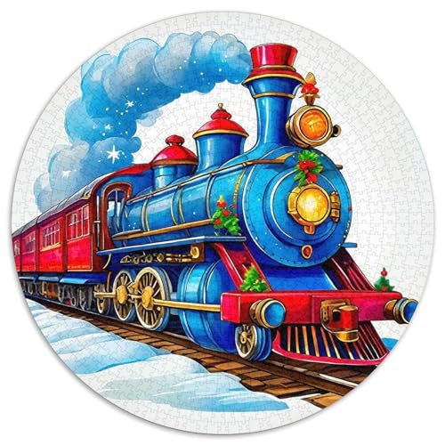 Dampfzug1000 Teile Für Erwachsene Und Kinder Puzzle Jigsaw Lernspiel Herausforderungsspielzeug1000pcs (67.5x67.5cm) von OWBASKPOZ