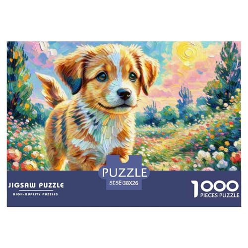 Der Labrador Retriever Puzzle 1000 Teile Schwer Puzzle Spielzeug Pädagogisches Spiel Impossible Haustierhund Herausforderungsspielzeug Für Erwachsene Und Kinder Ab 12 Jahren 38x26cm/1000pcs von OWBASKPOZ
