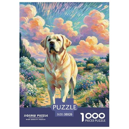 Der Labrador Retriever Puzzle 1000 Teile Schwer Puzzle Spielzeug Pädagogisches Spiel Impossible Haustierhund Herausforderungsspielzeug Für Erwachsene Und Kinder in Bewährter 38x26cm/1000pcs Der Labrador Retriever Puzzle 1000 Teile Schwer Puzzle Spielzeug Pädagogisches Spiel Impossible Haustierhund Herausforderungsspielzeug Für Erwachsene Und Kinder in Bewährter 38x26cm/1000pcs von OWBASKPOZ