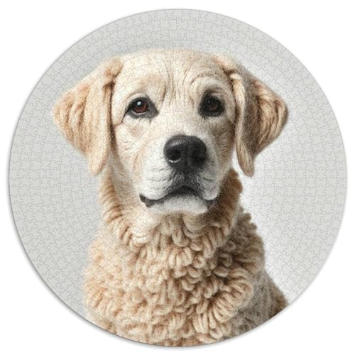 Der Labrador Retriever1000 Teile Puzzle Puzzlesfür ErwachseneKinder HaustierhundabGeschenk, Hobby1000pcs (67.5x67.5cm) von OWBASKPOZ