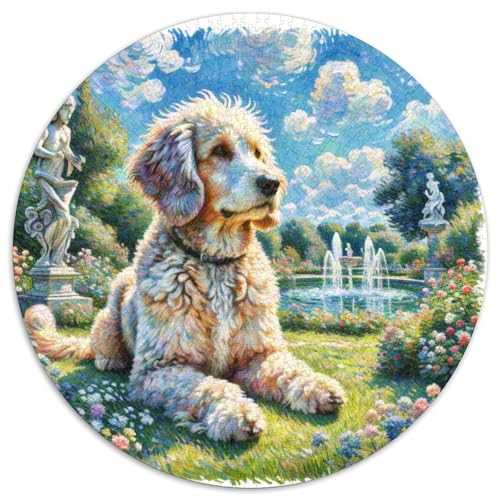 Der Labrador Retriever1000 TeilePuzzle Für Erwachsene Und Kinder Rundes Puzzles HaustierhundPuzzel Game Geschenk1000pcs (67.5x67.5cm) von OWBASKPOZ
