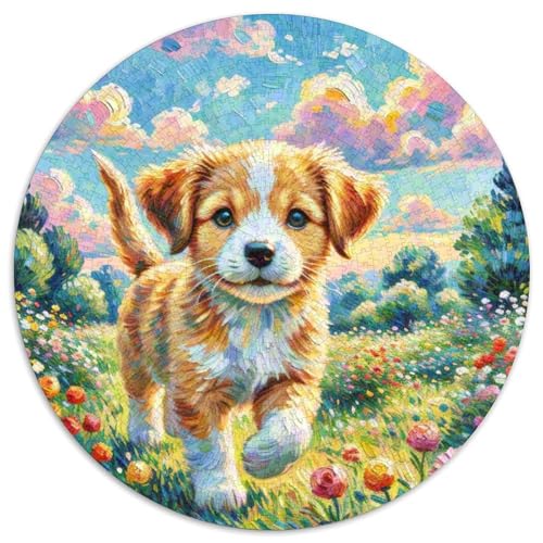 Der Labrador Retriever1000 TeilePuzzle Für Erwachsene Und Kinder - Rundes PuzzlesPuzzelHaustierhund Game Geschenk1000pcs (67.5x67.5cm) von OWBASKPOZ
