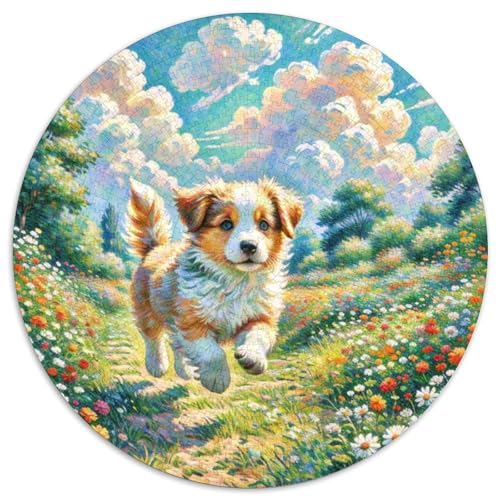 Der Labrador RetrieverPuzzle 1000 Teile Erwachsene Und Kinder HaustierhundPuzzles-Geschenk RundesRätsel Puzzel Game1000pcs (67.5x67.5cm) von OWBASKPOZ