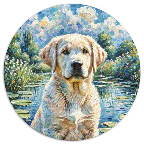 Der Labrador RetrieverPuzzle Für Erwachsene1000 TeileHaustierhundfür Erwachsene Und KinderCircular Puzzles1000pcs (67.5x67.5cm) von OWBASKPOZ