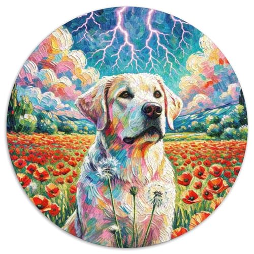 Der Labrador RetrieverPuzzles 1000 Teile Puzzle Für Erwachsene Und Kinder, Bunt Kunst Abstrakt HaustierhundJigsaw GameGeschenk,1000pcs (67.5x67.5cm) von OWBASKPOZ
