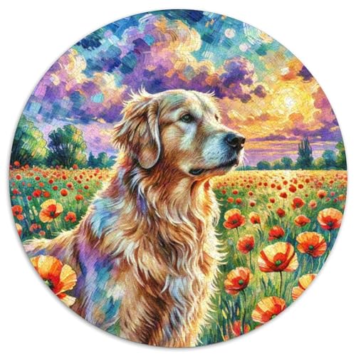 Der Labrador RetrieverPuzzles 1000 Teile Puzzle Für Erwachsene Und Kinder, Bunt Kunst Abstrakt HaustierhundJigsaw GameGeschenk,1000pcs (67.5x67.5cm) von OWBASKPOZ