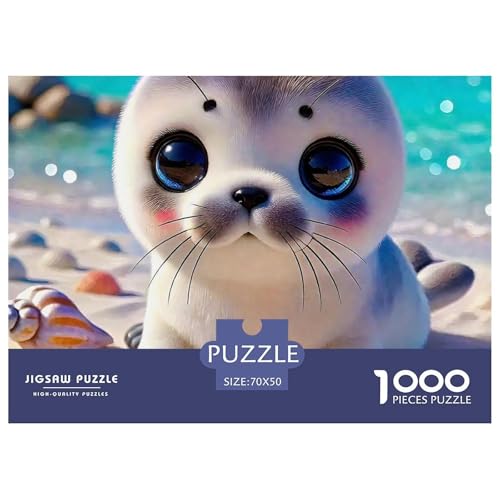 Dichtung Puzzle 1000 Teile Schwer Puzzle Spielzeug Lernspiel Impossible Herausforderungsspielzeug Für Erwachsene Und Kinder in Bewährter 70x50cm/1000pcs von OWBASKPOZ