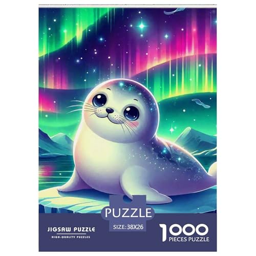 Dichtung Puzzle 1000-teilige Schwer Puzzle Spielzeug Lernspiel Impossible Herausforderung Spielzeug Für Erwachsene Und Kinder in Bewährter 38x26cm/1000pcs von OWBASKPOZ