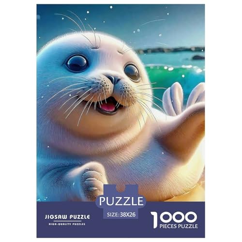 Dichtung Puzzle 1000-teilige Schwer Puzzle Spielzeug Lernspiel Impossible Herausforderung Spielzeug Für Erwachsene Und Kinder in Bewährter 38x26cm/1000pcs von OWBASKPOZ