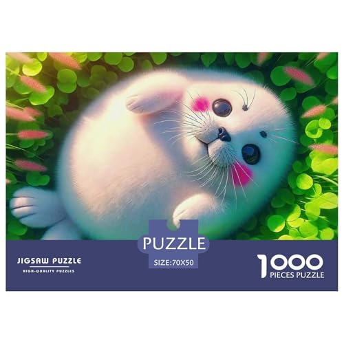 Dichtung Puzzle 1000-teilige Schwer Puzzle Spielzeug Lernspiel Impossible Herausforderungsspielzeug Für Erwachsene Und Kinder Ab 14 Jahren 70x50cm/1000pcs von OWBASKPOZ