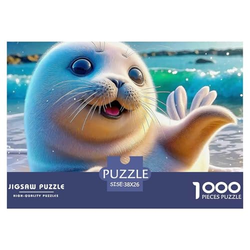 Dichtung Puzzle 1000-teilige Schwer Puzzle Spielzeug Lernspiel Impossible Herausforderungsspielzeug Für Erwachsene Und Kinder in Bewährter 38x26cm/1000pcs von OWBASKPOZ