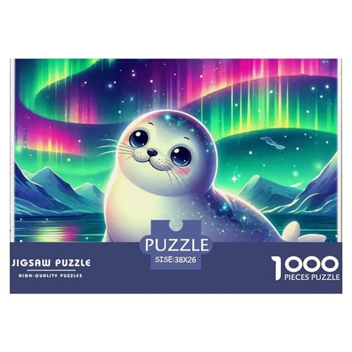 Dichtung Puzzle 1000-teilige Schwer Puzzle Spielzeug Pädagogisches Spiel Impossible Herausforderungsspielzeug Für Erwachsene Und Kinder Ab 12 Jahren 38x26cm/1000pcs von OWBASKPOZ