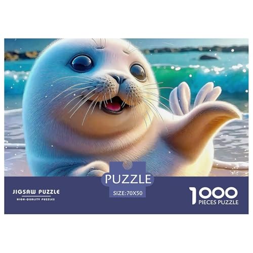Dichtung Puzzle 1000-teilige Schwer Puzzle Spielzeug Pädagogisches Spiel Impossible Herausforderungsspielzeug Für Erwachsene Und Kinder in Bewährter 70x50cm/1000pcs von OWBASKPOZ