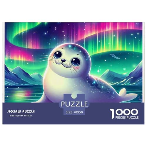 Dichtung Puzzle 1000-teilige Schwer Puzzle Spielzeug Pädagogisches Spiel Impossible Herausforderungsspielzeug Für Erwachsene Und Kinder in Bewährter 70x50cm/1000pcs von OWBASKPOZ
