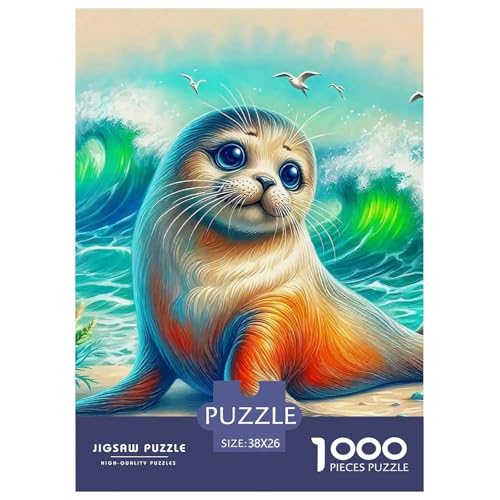 Dichtung Puzzles 1000 Teile Schwer Puzzle Spielzeug Pädagogisches Spiel Impossible Herausforderungsspielzeug Für Erwachsene Und Kinder Ab 14 Jahren 38x26cm/1000pcs von OWBASKPOZ