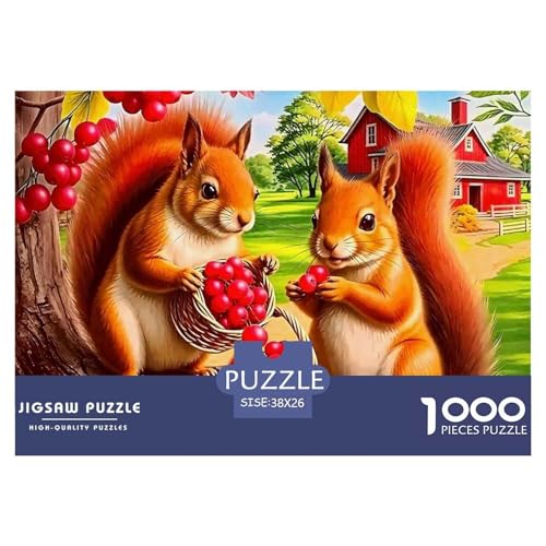 Eichhörnchen Puzzle 1000 Teile Schwer Puzzle Spielzeug Lernspiel Impossible Herausforderungsspielzeug Für Erwachsene Und Kinder Ab 12 Jahren 38x26cm/1000pcs Eichhörnchen Puzzle 1000 Teile Schwer Puzzle Spielzeug Lernspiel Impossible Herausforderungsspielzeug Für Erwachsene Und Kinder Ab 12 Jahren 38x26cm/1000pcs von OWBASKPOZ