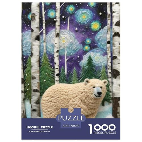 Eisbär Puzzle 1000-teilige Schwer Puzzle Spielzeug Lernspiel Impossible Eisbär Toys Herausforderung Spielzeug Für Erwachsene Kinder 70x50cm/1000pcs Eisbär Puzzle 1000-teilige Schwer Puzzle Spielzeug Lernspiel Impossible Eisbär Toys Herausforderung Spielzeug Für Erwachsene Kinder 70x50cm/1000pcs von OWBASKPOZ