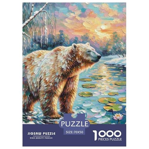 Eisbär Puzzle 1000-teilige Schwer Puzzle Spielzeug Lernspiel Impossible Eisbär Toys Herausforderungsspielzeug Für Erwachsene Und Kinder Ab 14 Jahren 70x50cm/1000pcs Eisbär Puzzle 1000-teilige Schwer Puzzle Spielzeug Lernspiel Impossible Eisbär Toys Herausforderungsspielzeug Für Erwachsene Und Kinder Ab 14 Jahren 70x50cm/1000pcs von OWBASKPOZ