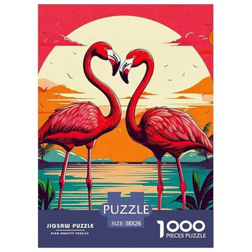 Flamingo Puzzle 1000 Teile Schwer Puzzle Spielzeug Pädagogisches Spiel Impossible Herausforderung Spielzeug Für Erwachsene Und Kinder in Bewährter 38x26cm/1000pcs Flamingo Puzzle 1000 Teile Schwer Puzzle Spielzeug Pädagogisches Spiel Impossible Herausforderung Spielzeug Für Erwachsene Und Kinder in Bewährter 38x26cm/1000pcs von OWBASKPOZ