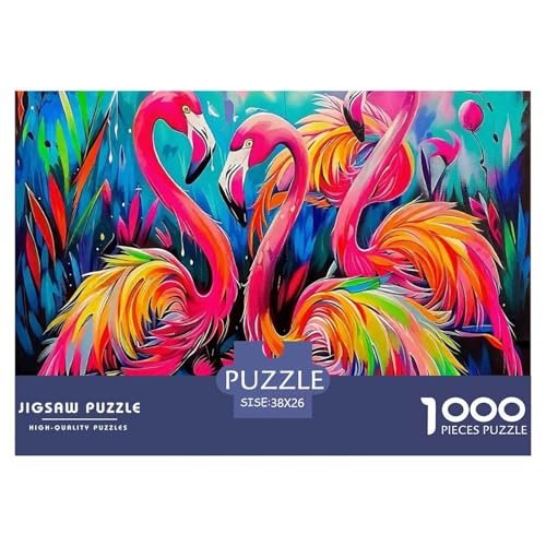 Flamingo Puzzle 1000-teilige Schwer Puzzle Spielzeug Lernspiel Impossible Herausforderung Spielzeug Für Erwachsene Und Kinder in Bewährter 38x26cm/1000pcs Flamingo Puzzle 1000-teilige Schwer Puzzle Spielzeug Lernspiel Impossible Herausforderung Spielzeug Für Erwachsene Und Kinder in Bewährter 38x26cm/1000pcs von OWBASKPOZ
