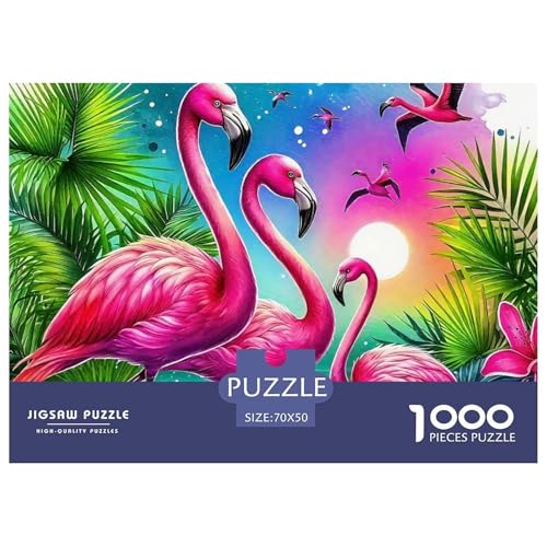 Flamingo Puzzle 1000-teilige Schwer Puzzle Spielzeug Lernspiel Impossible Herausforderungsspielzeug Für Erwachsene Und Kinder Ab 12 Jahren 70x50cm/1000pcs Flamingo Puzzle 1000-teilige Schwer Puzzle Spielzeug Lernspiel Impossible Herausforderungsspielzeug Für Erwachsene Und Kinder Ab 12 Jahren 70x50cm/1000pcs von OWBASKPOZ