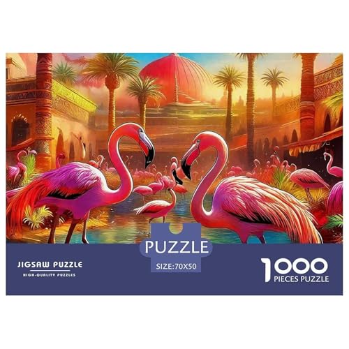 Flamingo Puzzle 1000-teilige Schwer Puzzle Spielzeug Lernspiel Impossible Herausforderungsspielzeug Für Erwachsene Und Kinder Ab 12 Jahren 70x50cm/1000pcs Flamingo Puzzle 1000-teilige Schwer Puzzle Spielzeug Lernspiel Impossible Herausforderungsspielzeug Für Erwachsene Und Kinder Ab 12 Jahren 70x50cm/1000pcs von OWBASKPOZ
