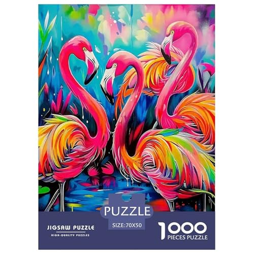 Flamingo Puzzle 1000-teilige Schwer Puzzle Spielzeug Lernspiel Impossible Herausforderungsspielzeug Für Erwachsene Und Kinder Ab 12 Jahren 70x50cm/1000pcs Flamingo Puzzle 1000-teilige Schwer Puzzle Spielzeug Lernspiel Impossible Herausforderungsspielzeug Für Erwachsene Und Kinder Ab 12 Jahren 70x50cm/1000pcs von OWBASKPOZ